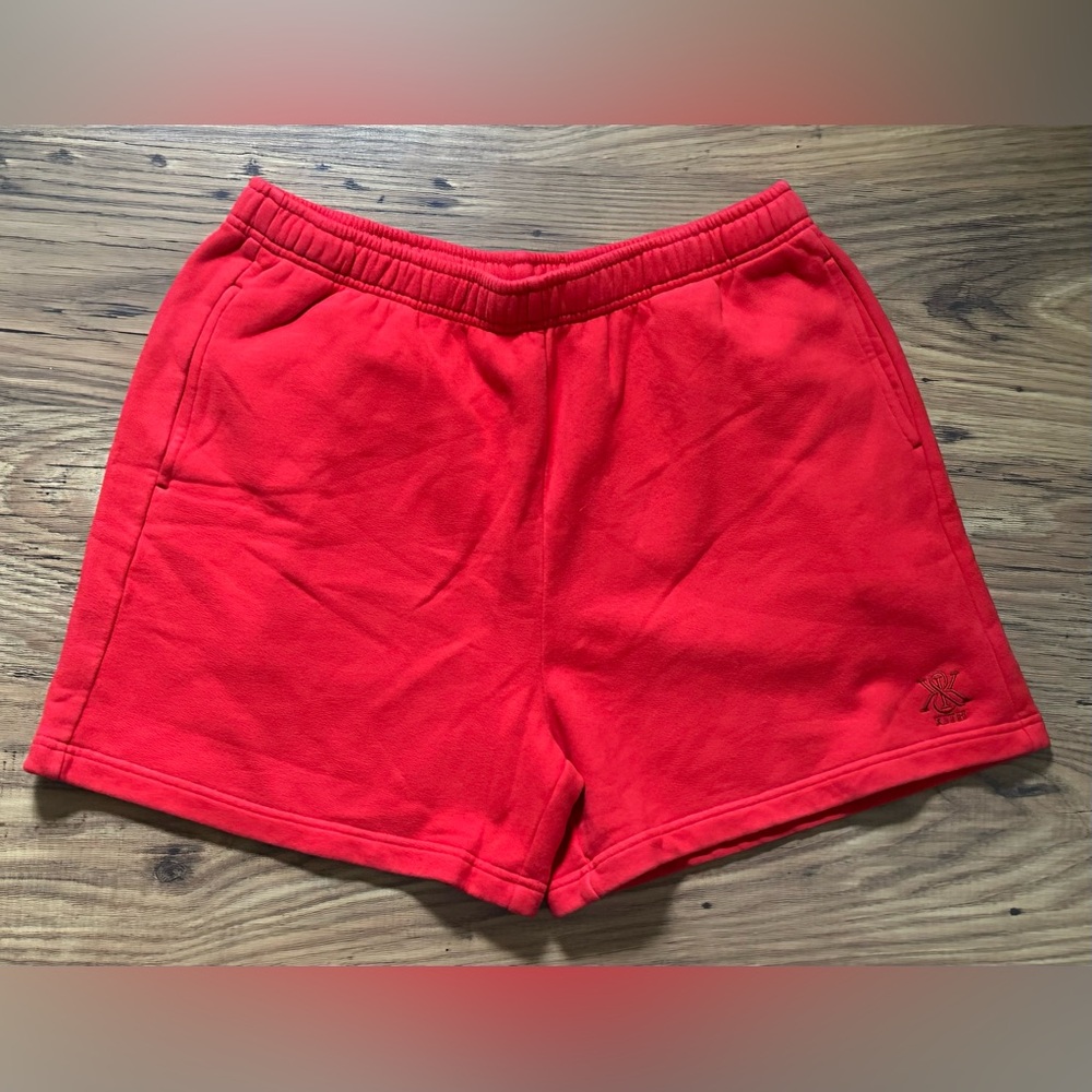 Kith Women Rayne Sueded Sweatshort - Cinnabar/Red